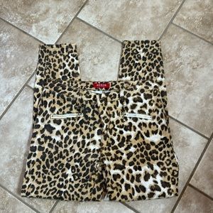Guess leopard print jeans
